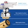TNROTED Hot and Cold Side Handle Stem Assembly, Brass Spindle