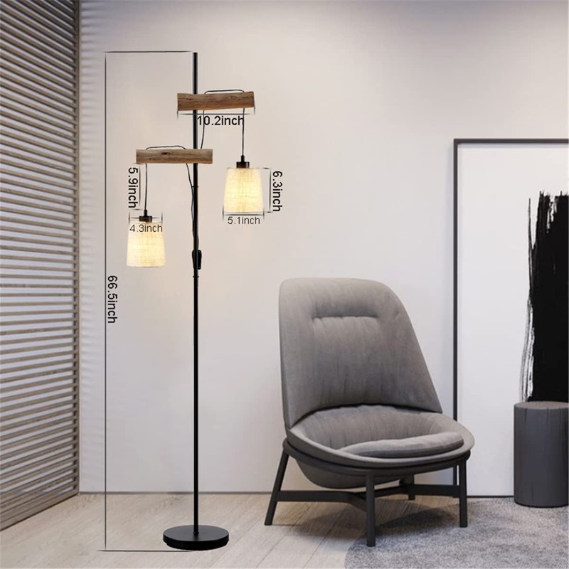 Farmhouse Floor Lamps Unique Rustic Standing Lamp , with Barrel