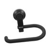 Angoily Abs Bathroom Suction Cup Paper Holder Black Towel Suction