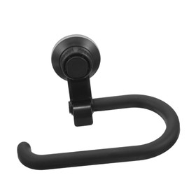 Angoily Abs Bathroom Suction Cup Paper Holder Black Towel Suction Holders Suction Cup Towel Hook Adhsive Paper Towel Rack