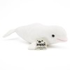 Zappi Co Ultra Soft Beluga Whale Plush Toy (32cm Length)