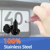 8 Sets Stainless Steel Licence Plate Screws Kit, Stainless Steel