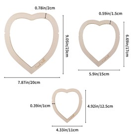 HICOHAND Cutting Template Macrame, Heart Shaped Feather Cutting Template Macrame Wall Hanging Tool Macrame Cutting Template Cutting Tool