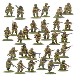 Warlord Games US Airborne D-Day Platoon - 28mm Plastic Bolt Action Miniatures Highly Detailed WW2 Miniatures
