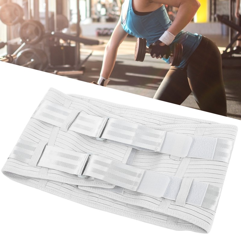 Steel Plate Compression Waist Training Belt Lower Back Brace Adjustable