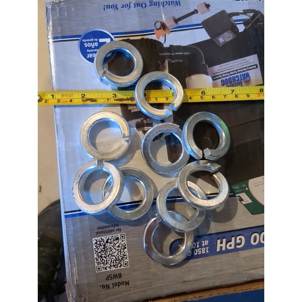 Lock & Lock 1" I.D. Split Lock Washer Zinc Plated