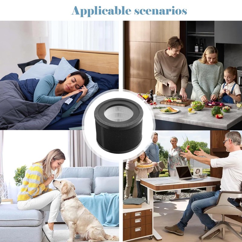 PM501 Replacement Filter Compatible with PureMate PM501 3-in-1 Compact HEPA