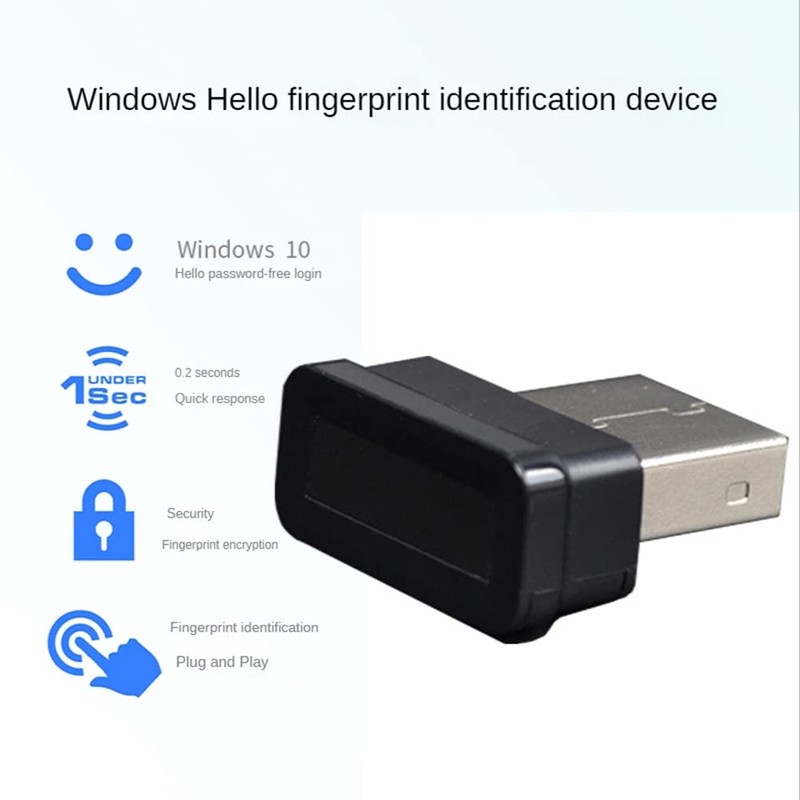 Lyaciomn Mini USB Fingerprint Reader Module Device for 10 Hello