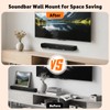 Soundbar Wall Mount Bracket - Sound Bar Mounts Under TV,