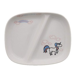 EAST table(イーストテーブル) お子様ランチプレート 21.8cm ユニコーン 女の子用 TOTOY 日本製 こども食器 かわいい 食洗機対応 レンジ対応 to-01401