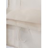 1 tenda a pacchetto con ganci a U, colore bianco,