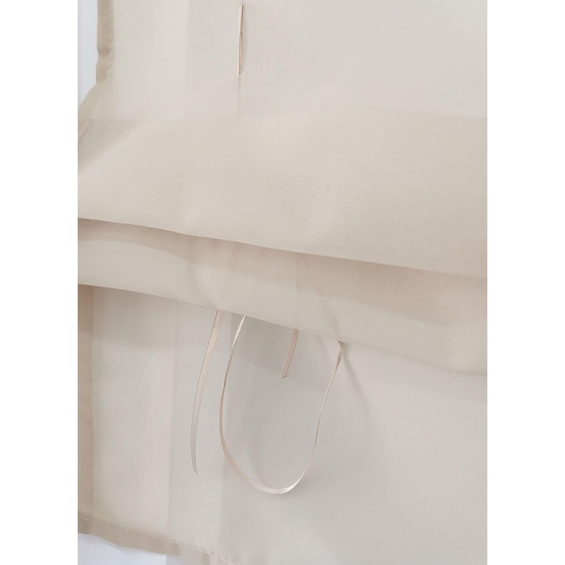 1 tenda a pacchetto con ganci a U, colore bianco,