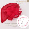 DRESHOW Fascinator Hats for Women Pillbox Hat with Veil Headband
