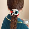 Christmas Hair Accessories Ponytail Holders for Women Girls Green Red