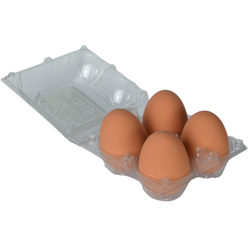 Supa Brown Rubber Poultry Eggs, Pack of 4. Encourage Hens