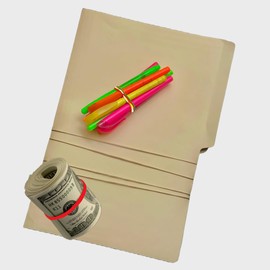 EL GALLO Ligas de Colores - 165 Ligas aprox. de Hule Natural para Oficina, Escuela y Hogar - Tamaño #18. - 80g - (5 cm de largo y 1mm de ancho)