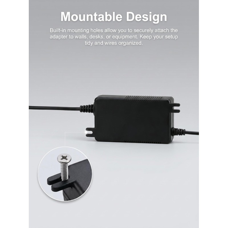 12V 1A Power Supply AC Adapter 100-240v 50/60hz DC 12V