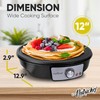 Nutrichef Electric Crepe Maker & Griddle Cooktop - Nonstick 12