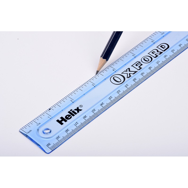 Helix Oxford 12 inch 30cm Shatter Resistant Ruler
