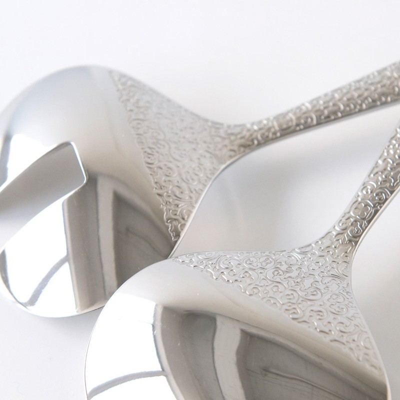 Alessi Salatbesteck Dressed, Edelstahl, Silber, 5 x 29.5 x 29.5