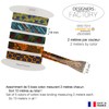 Set of 4 Printed Cotton Bias Binding - Multiple Colours