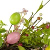Easter Egg with Berry Floral Springtime Wreath Pink and Green