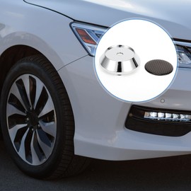 VekAuto 1Pc Wheel Center Caps Hub Caps Rim Center Caps OD: 65mm/2.56" Universal Plastic Silver Tone for Toyota Corolla with Brown Carbon Fiber Pattern Sticker