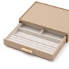Francfranc Stacking Jewelry Box Ring Trinket Box Beige