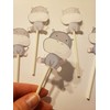 Hippo Cupcake Toppers (24 Count) -For Baby Shower or Birthday