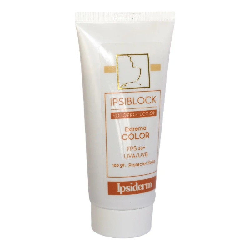 Crema Facial Ipsiderm Ipsiblock Color Extrema Fps50 100g Fotoprotector Hipoalergénico