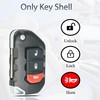 Key Fob Shell Case Replacement Fits for Jeep Wrangler Gladiator