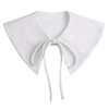 NiceYnn Wool Shawl False Collar Neck Warmer, PU Detachable Mini
