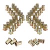 WORKPRO 150Pcs Rivet Nuts, 1/4”-20 Zinc Plated Carbon Steel Rivnut,