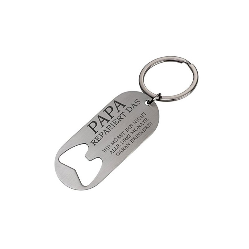 Lieblingsmensch Lieblingsmensch Metall Schlüsselanhänger Flaschenöffner Modell: Papa repariert das Keyring,