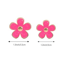 24Pcs Daisy Fridge Magnets, Cute Flower Refrigerator Magnet, Small Magnet for Whiteboard, Locker Decorations, Office, Kitchen(White,Pink,Rose,1.2inch,1.3inch)