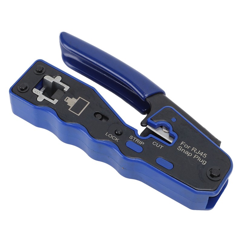 Pass Through Ethernet Crimper RJ45 CAT6 Through Hole Pass Through