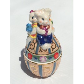 Christopher Radko Dapper Bunnies Salt & Pepper #01-6154-0