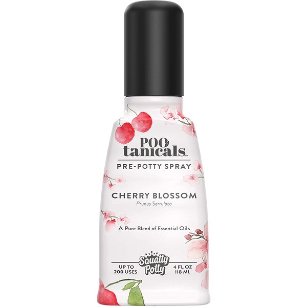 Squatty Potty Pootanicals Toilet Spray, Cherry Blossom, 4 Ounce