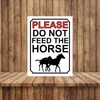 Shawprint PLEASE DO NOT FEED THE HORSES METAL SIGN 200MM