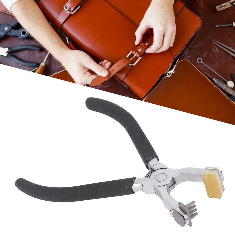 French Angled Chisel Punch Pliers Double Lever Replaceable Head High