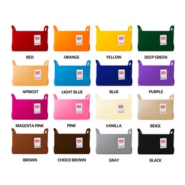 MARRONS 16-Color Collapsible Felt Storage Bin – Durable & Stylish Organizer for Home, Office, Closet, or Toys Basket, CHOCOBROWN, L