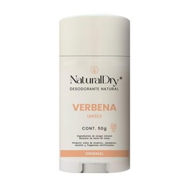 NaturalDry - Unisex- Desodorante Natural - NEUTRALIZA EL MAL OLOR - Sin aluminio - Sin parabenos - 24 horas de duración - No obstruye los poros - Elimina el mal olor - Arona a Verbena en barra