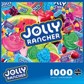 Buffalo Games - Hershey - Jolly Rancher Collage - 1000 Piece Jigsaw Puzzle for Adults Challenging Puzzle Perfect for Game Nights - Finished Puzzle Size is 26.75 x 19.75