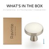 Ravinte 20 Pack Solid Single Hole Kitchen Round Cabinet Knobs