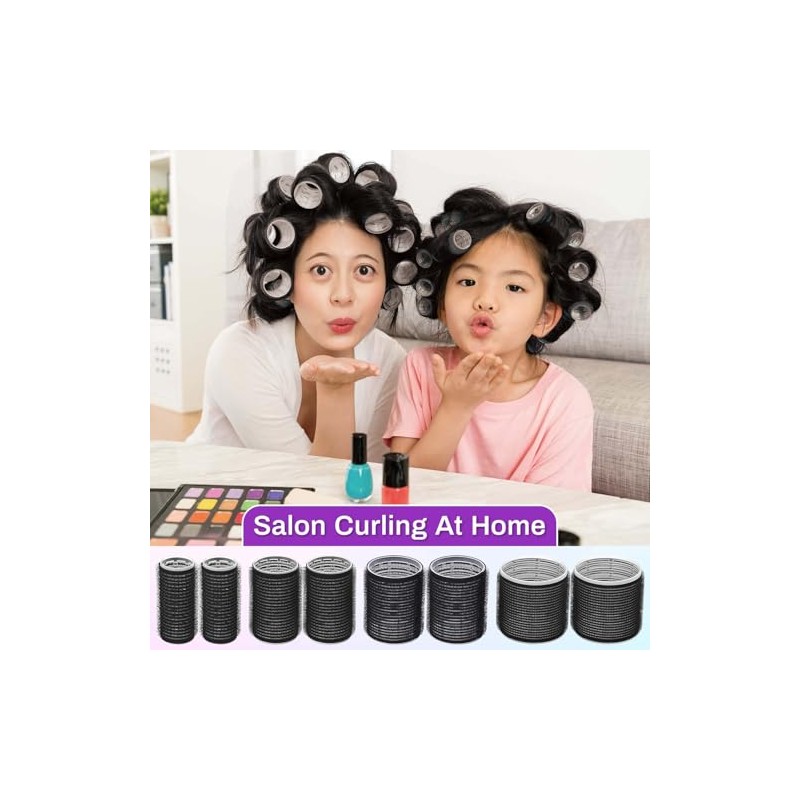 50 Pcs Rollers Hair Curlers Set with 24Pcs Self Grip
