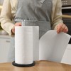 Relaxdays Standing Kitchen Roll Holder, Stainless Steel, Paper Roll Holder