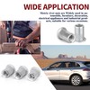 100 Pieces Aluminum Rivet Nuts kit, M3 M4 M5 M6