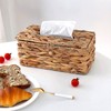 UgyDuky Water Hyacinth Tissue Box Wicker Tissue Paper Box Rectangle