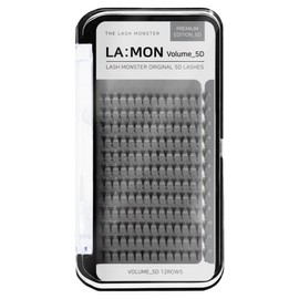 Lash Monster Original Volume Lash Eyelash Extensions 5D Volume Eyelashes, [5D] C 0.07 12mm, 1 set / 래쉬몬스터 오리지널 볼륨 래쉬 속눈썹연장 5D 볼륨속눈썹, [5D] C 0.07 12mm, 1세트