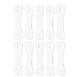 10 Pack Tie Clip For Men Invisible Tie Stays Tie Holder Alternative to Tie Bars (10)